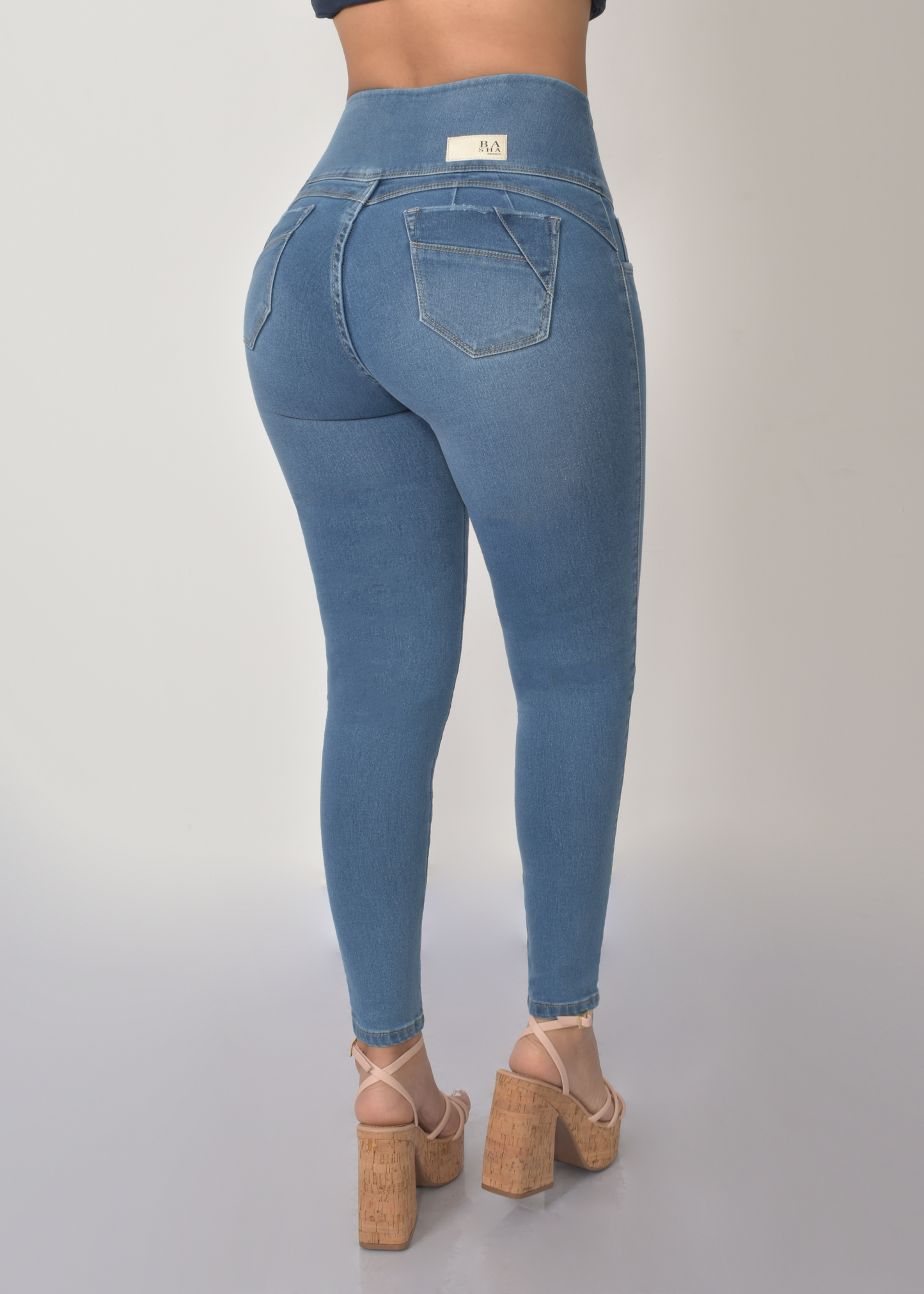JEANS FAJA INTERNA SKINNY BOLSILLOS DAMA